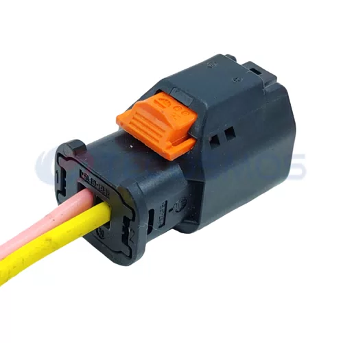 Auto Parts Automotive Waterproof Wire Harness Terminal Connector for BMW 2-Pin Female 1801175-7 - image 5